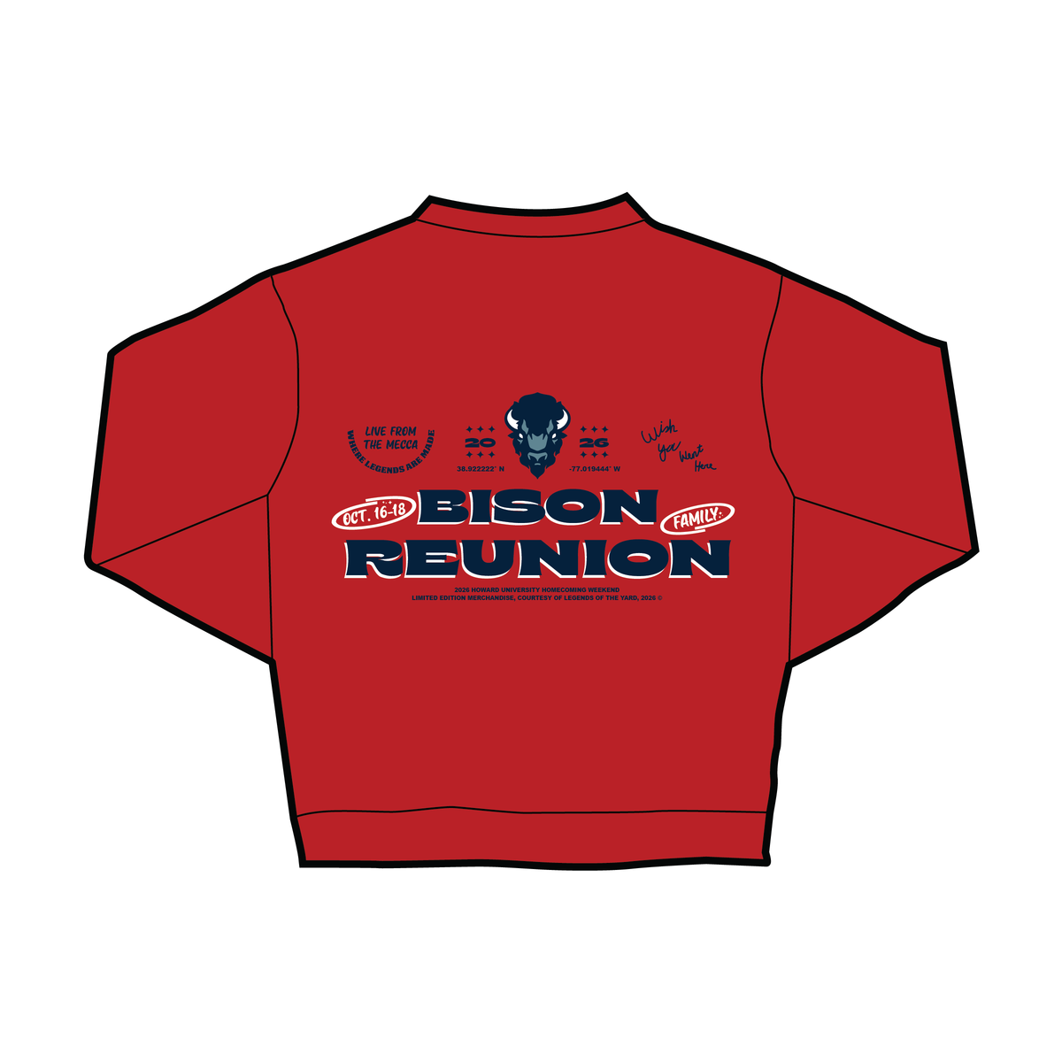 Bison Family Reunion Tee Crewneck